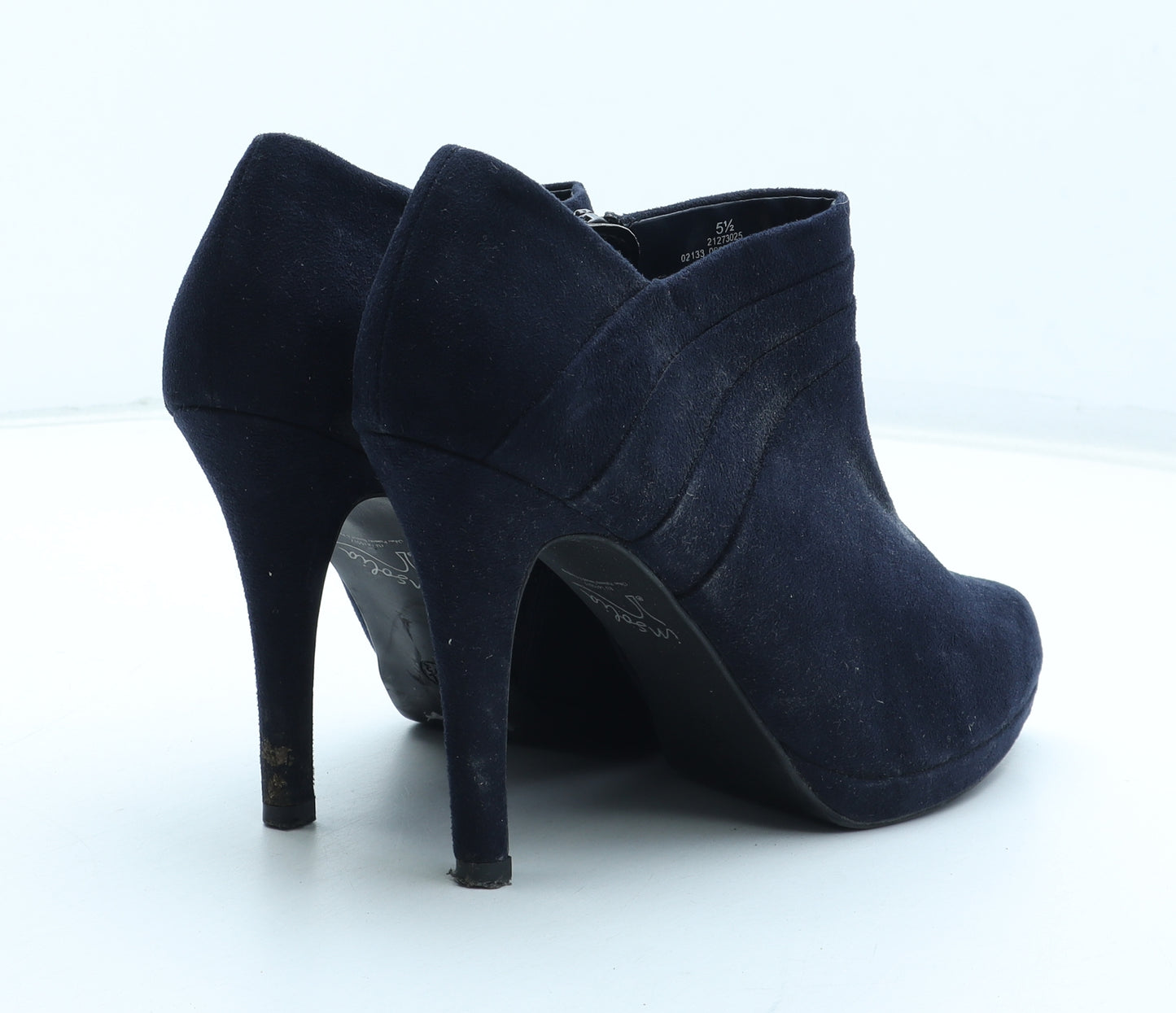 Marks and Spencer Womens Blue Polyurethane Bootie Boot UK