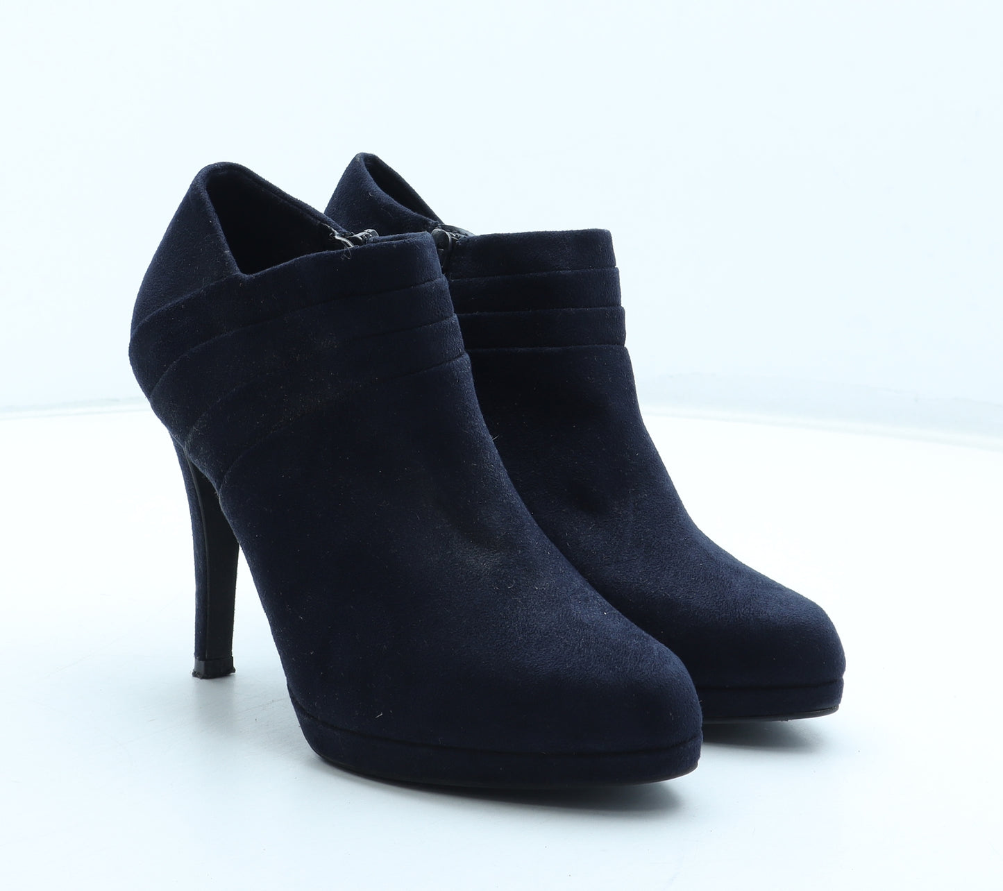 Marks and Spencer Womens Blue Polyurethane Bootie Boot UK