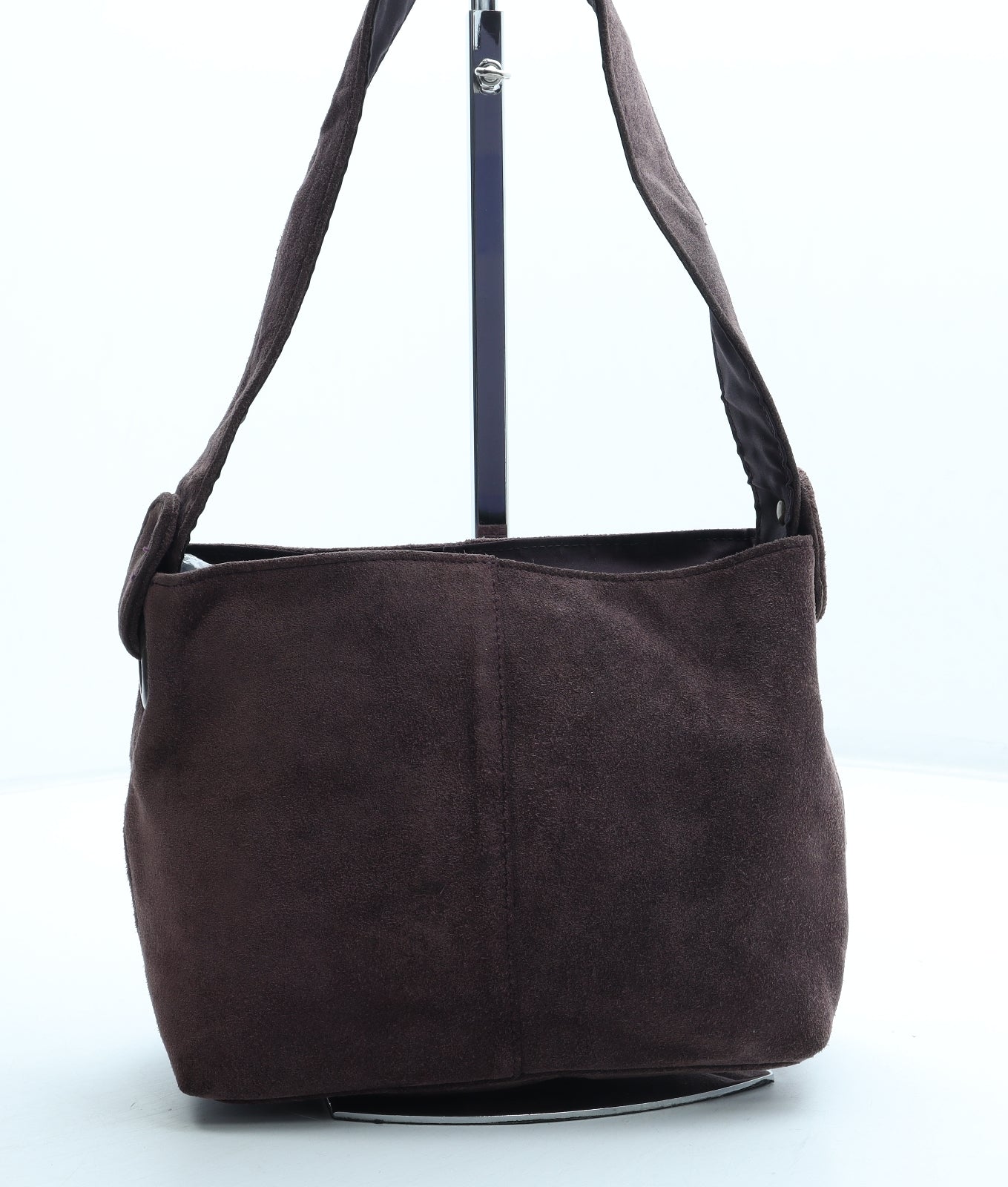 John Lewis Womens Purple Leather Shoulder Bag Size Small