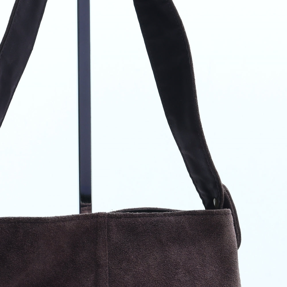 John Lewis Womens Purple Leather Shoulder Bag Size Small