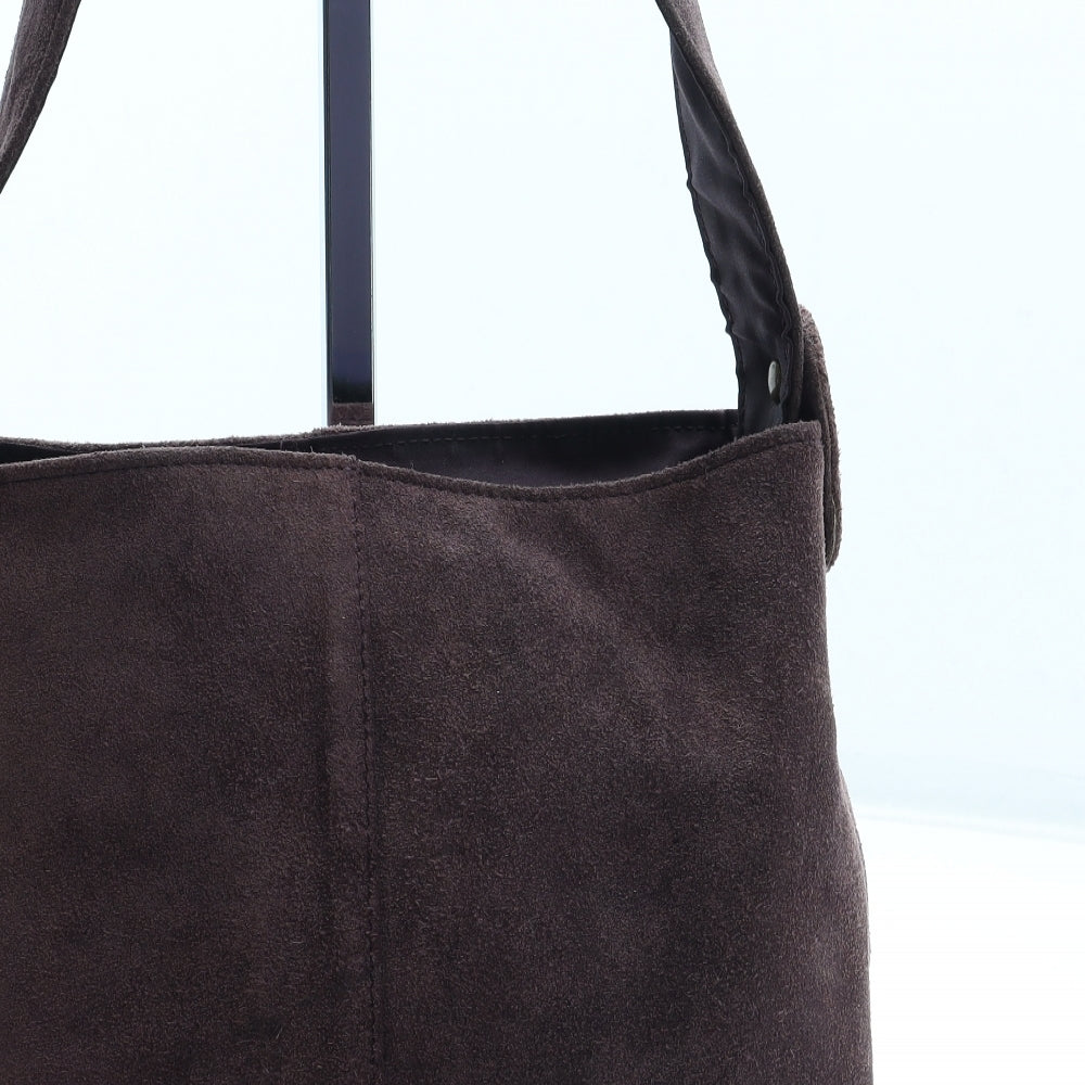 John Lewis Womens Purple Leather Shoulder Bag Size Small