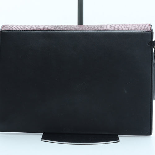 Atmosphere Womens Multicoloured Colorblock Polyurethane Clutch Size Medium - Croc Texture