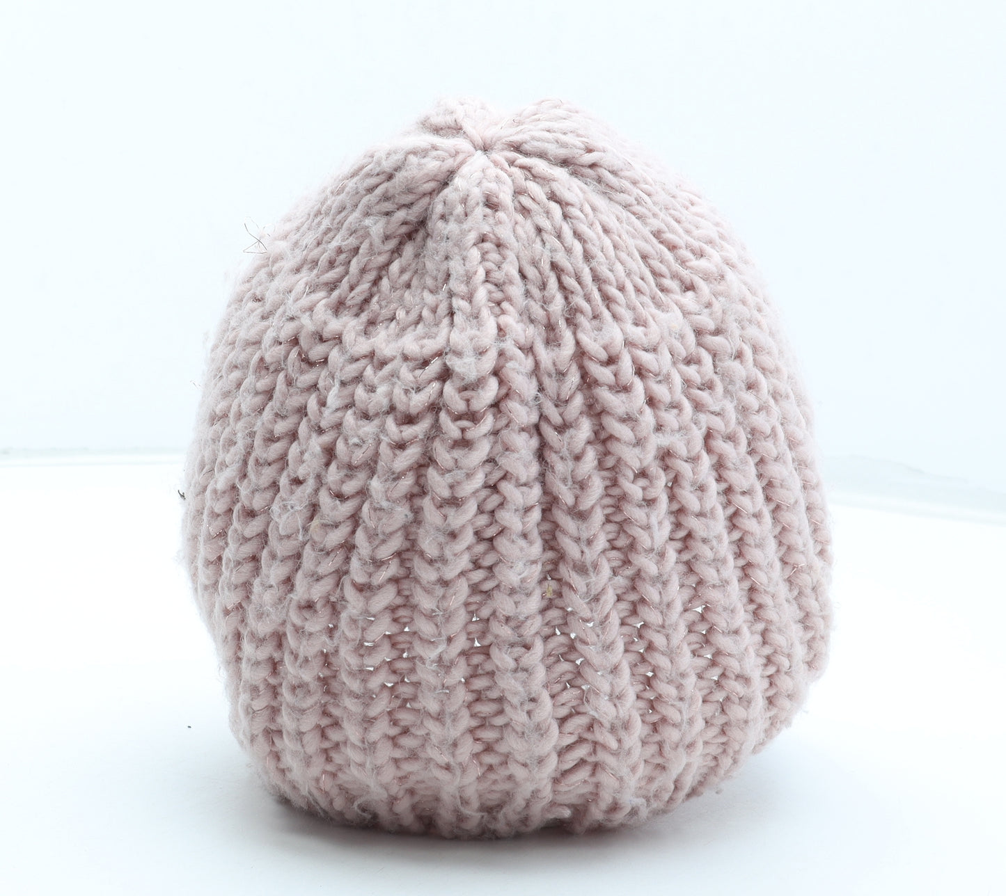 Preworn Womens Pink Acrylic Beanie One Size