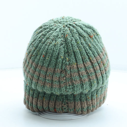 Preworn Womens Green Acrylic Beanie One Size