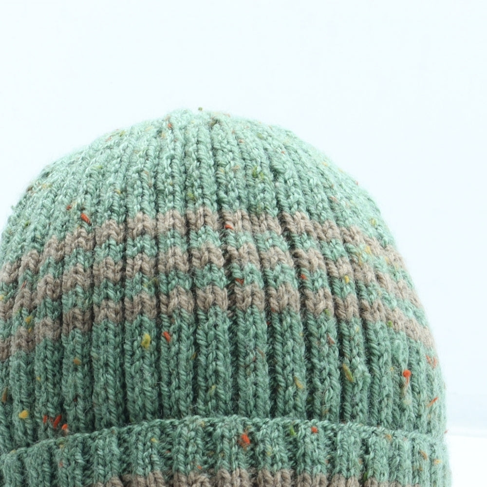 Preworn Womens Green Acrylic Beanie One Size