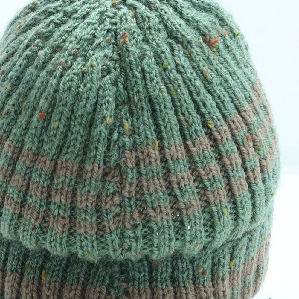 Preworn Womens Green Acrylic Beanie One Size