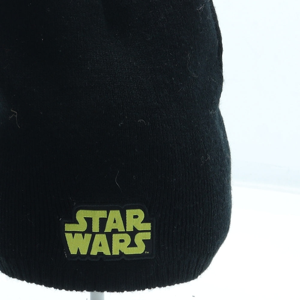 Star Wars Boys Black Acrylic Beanie Size S