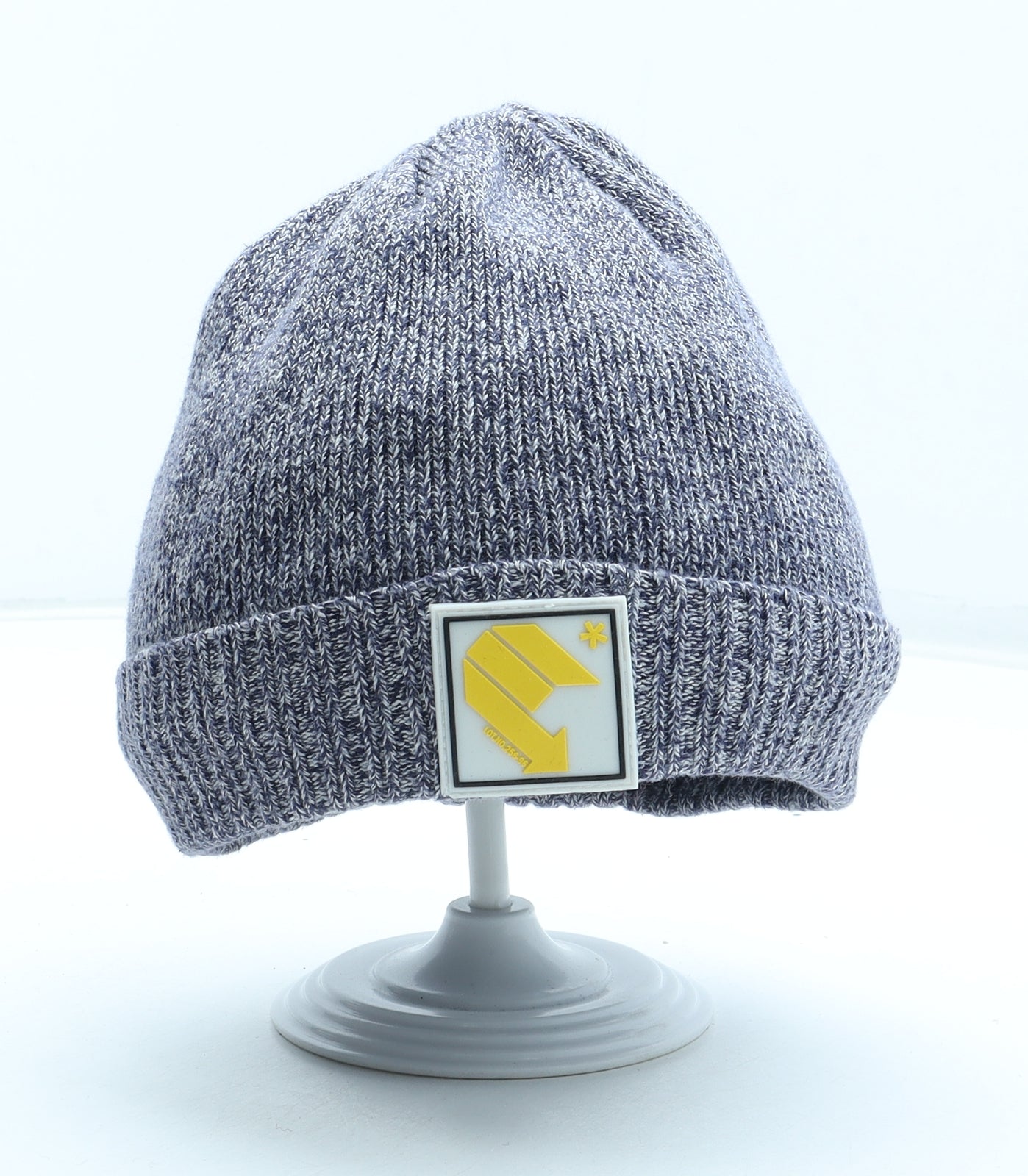 Preworn Mens Grey Acrylic Beanie One Size