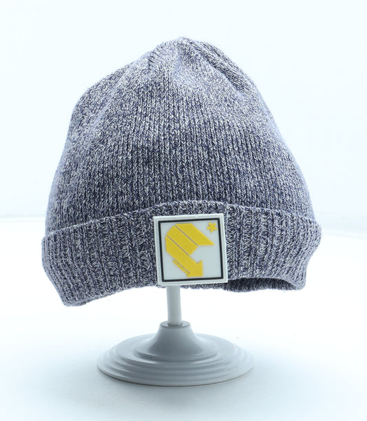 Preworn Mens Grey Acrylic Beanie One Size