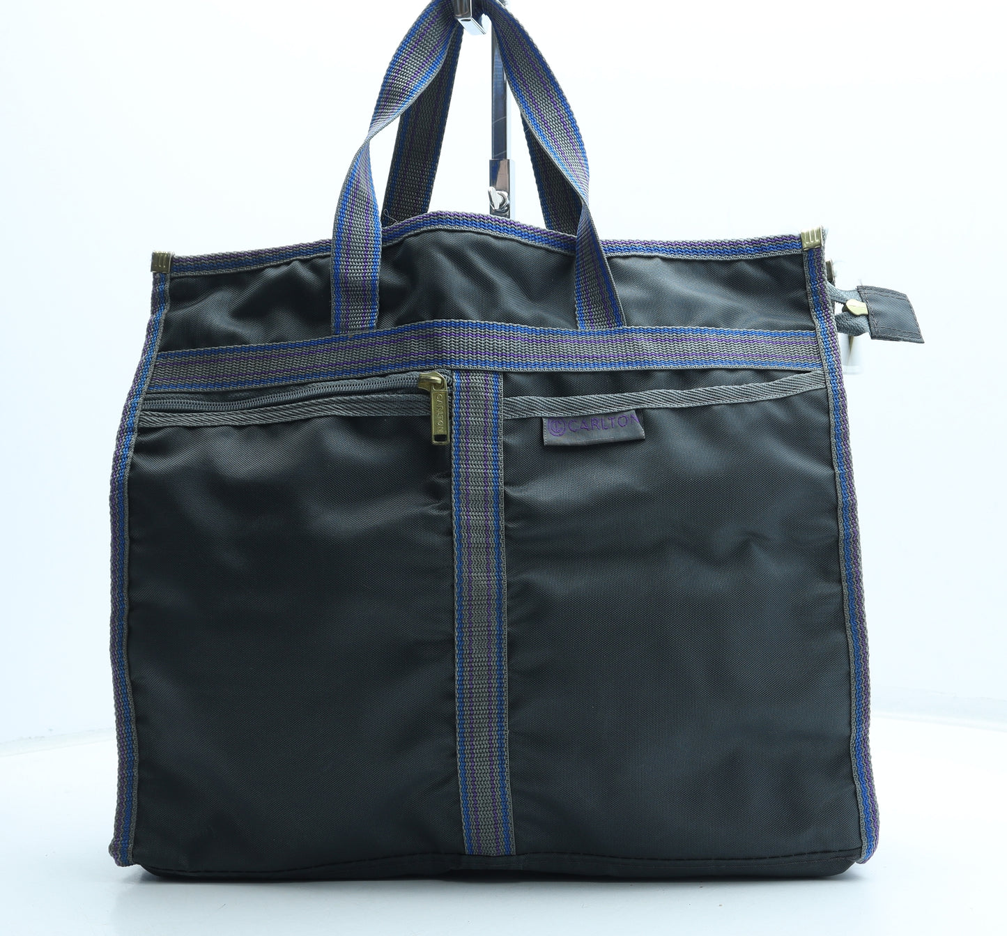 Carlton Mens Grey Polyester Top Handle Bag Size Large