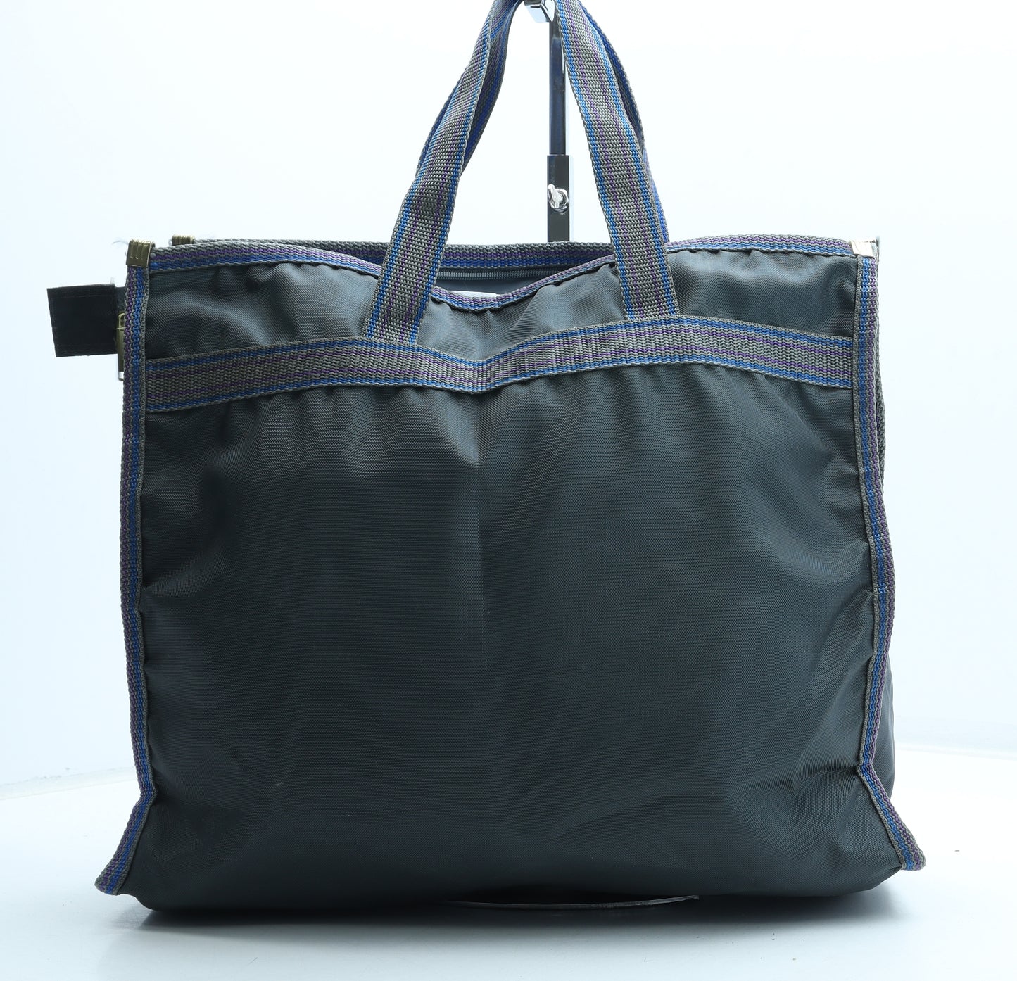 Carlton Mens Grey Polyester Top Handle Bag Size Large