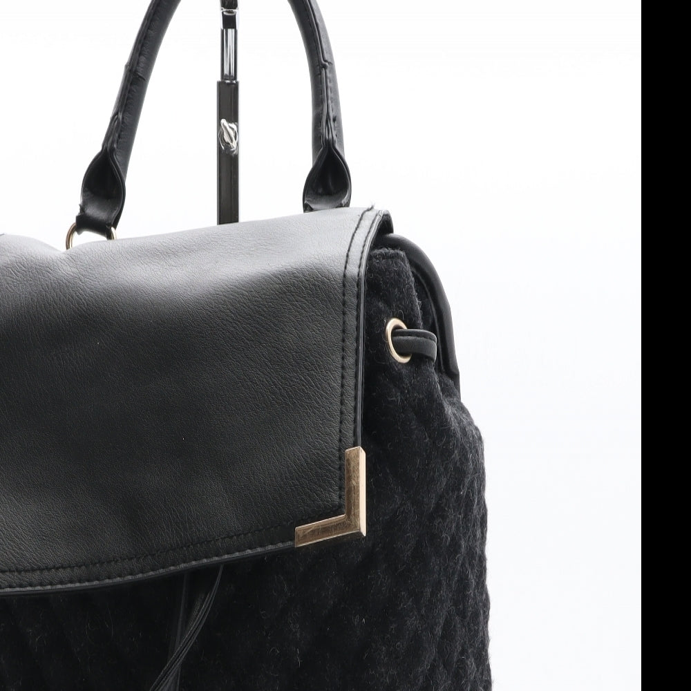 New Look Womens Black Polyester Backpack Size Medium