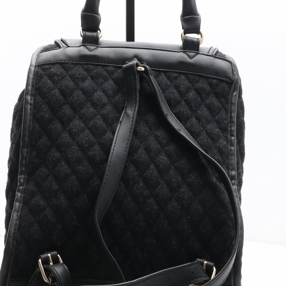New Look Womens Black Polyester Backpack Size Medium