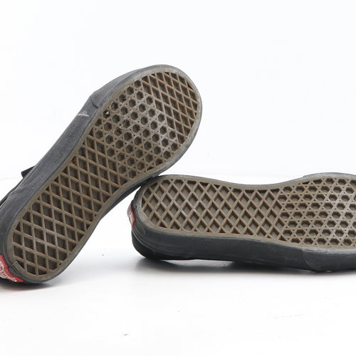 VANS Boys Black Fabric Trainer UK 4
