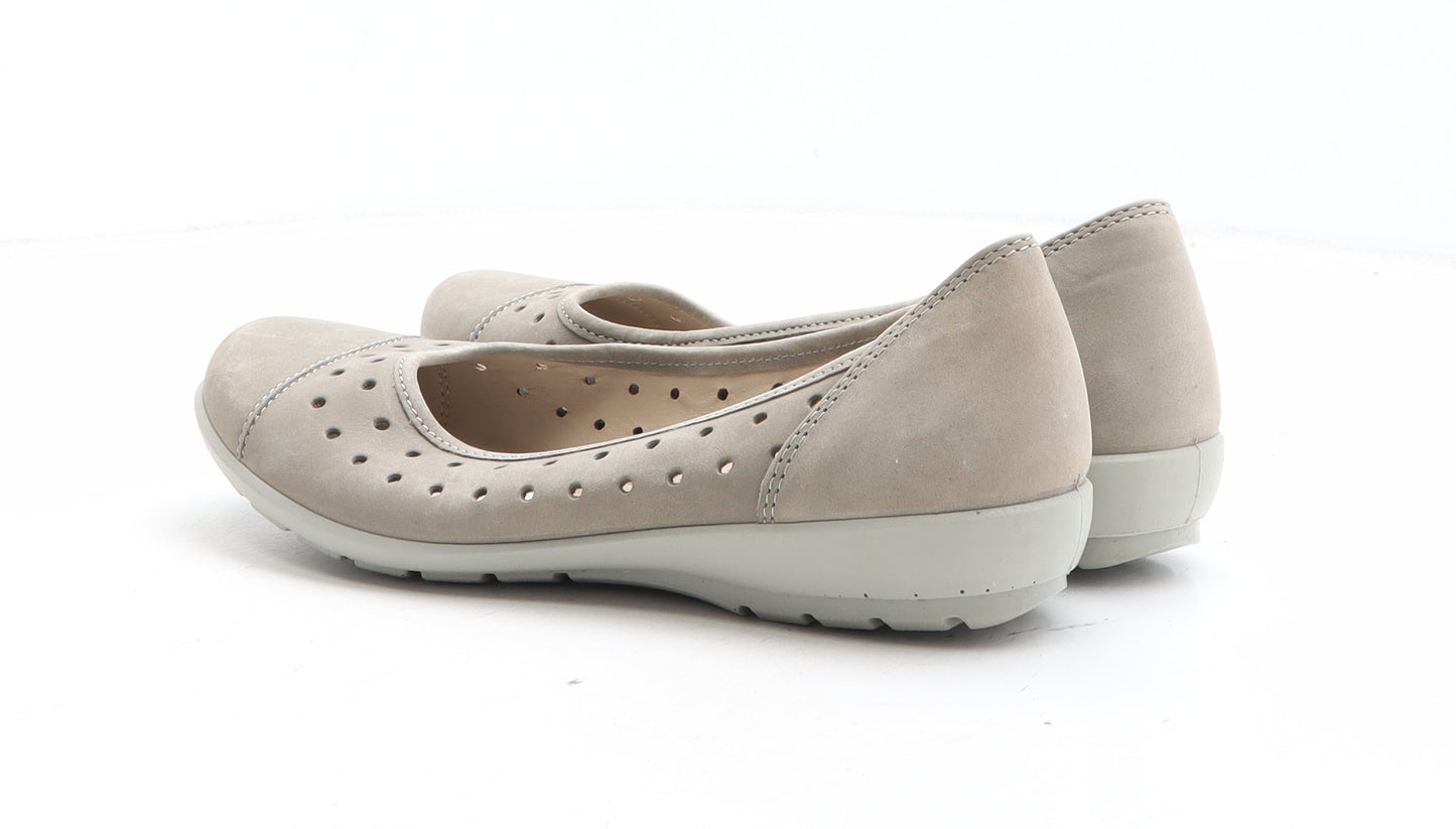 Hotter Womens Grey Synthetic Slip On Casual UK