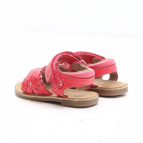 NEXT Girls Red Synthetic Strappy Sandal UK 12