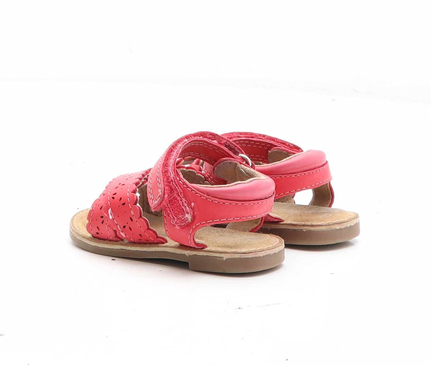 NEXT Girls Red Synthetic Strappy Sandal UK 12
