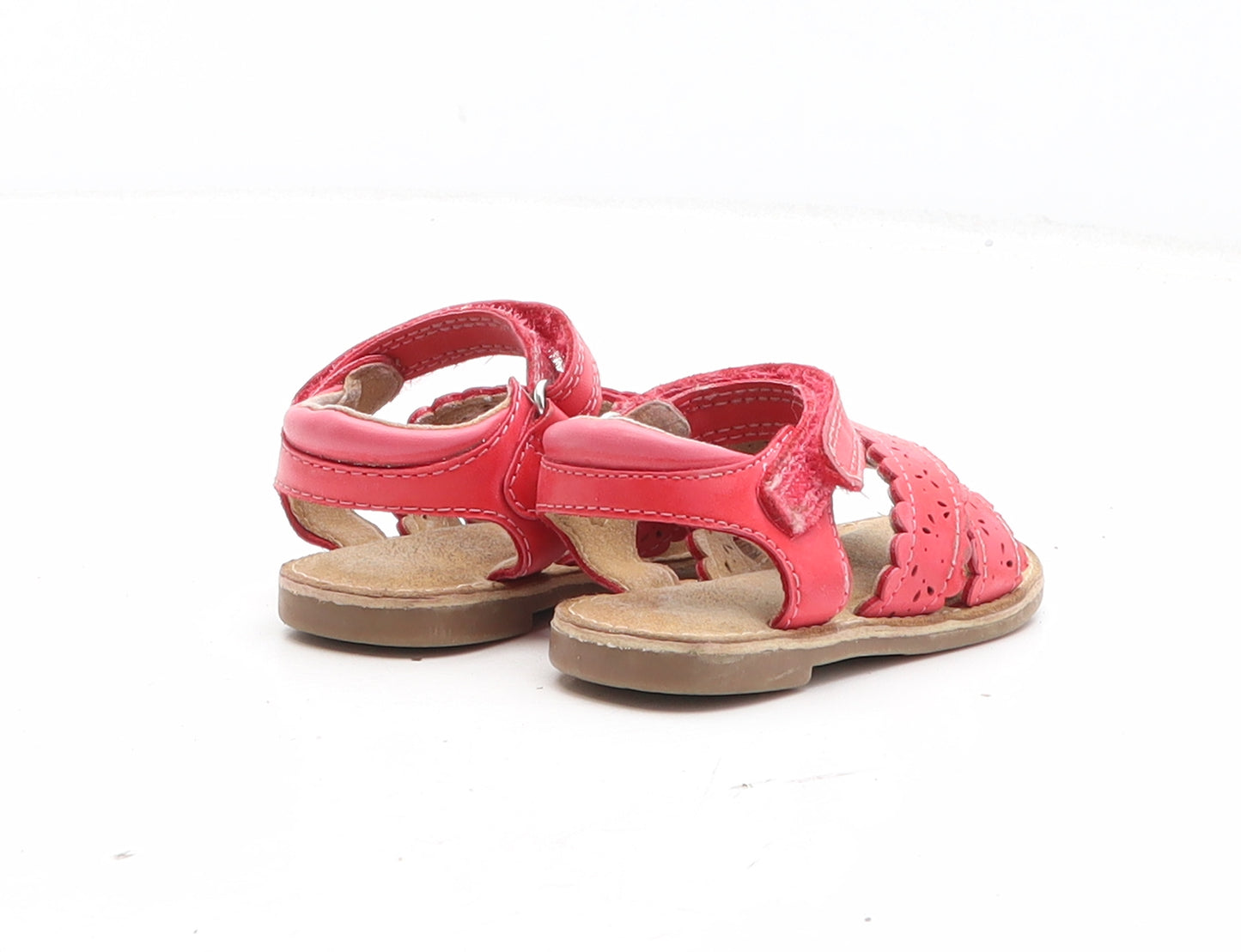 NEXT Girls Red Synthetic Strappy Sandal UK 12