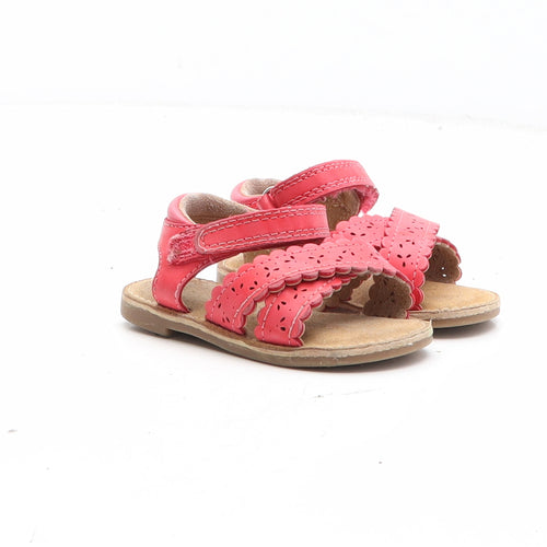 NEXT Girls Red Synthetic Strappy Sandal UK 12