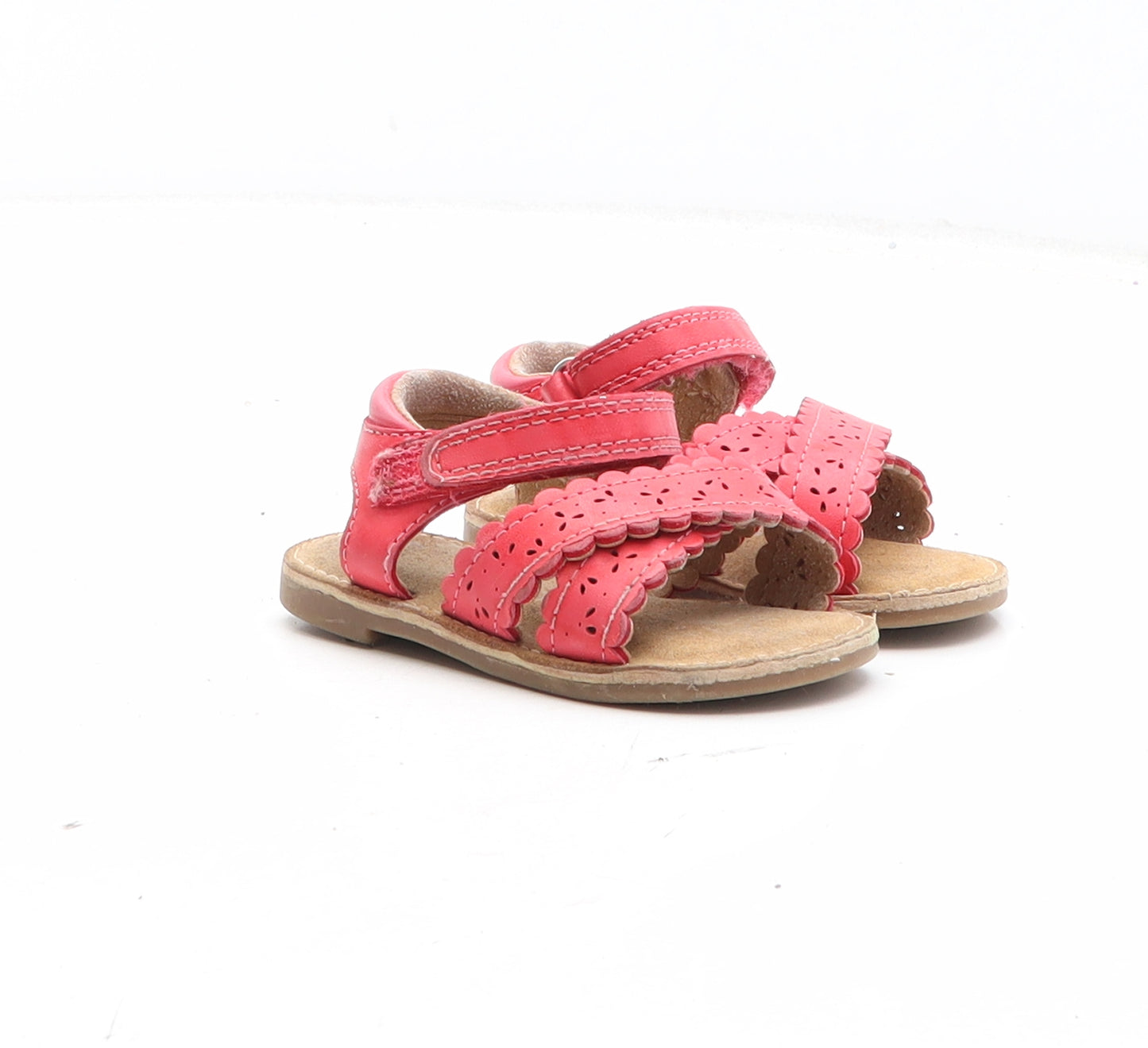 NEXT Girls Red Synthetic Strappy Sandal UK 12