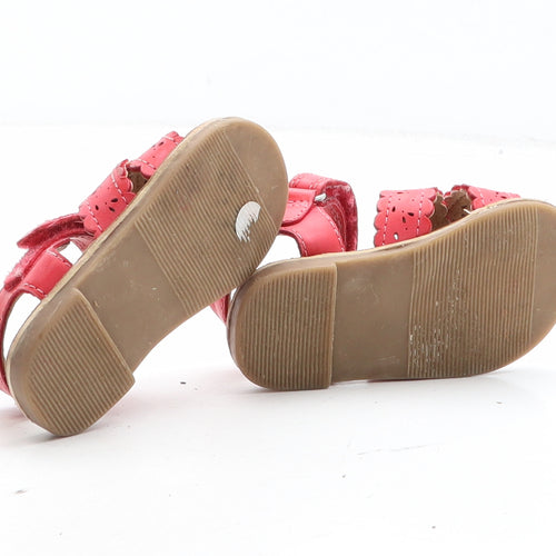 NEXT Girls Red Synthetic Strappy Sandal UK 12