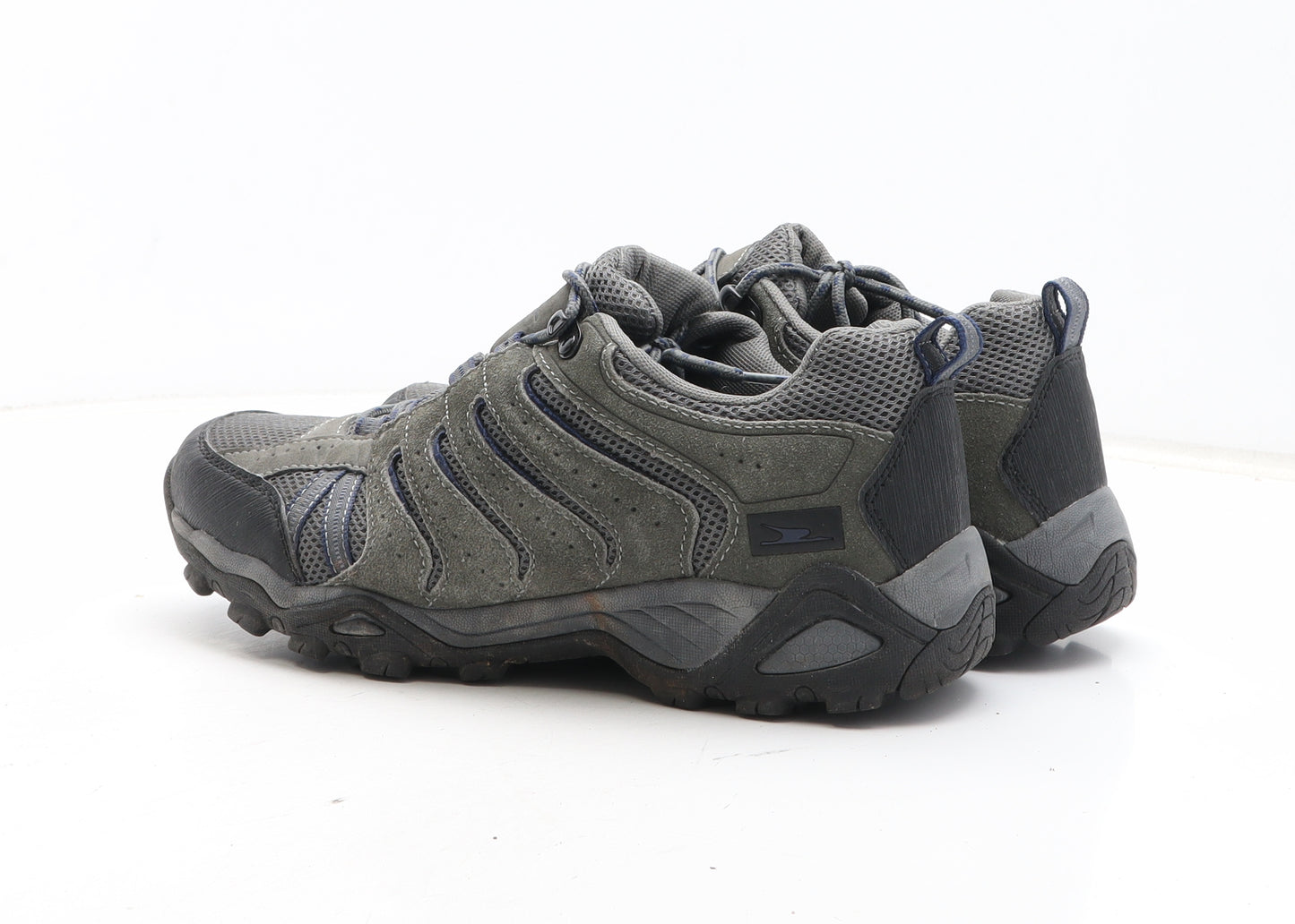 Crane Mens Grey Synthetic Trainer UK 8
