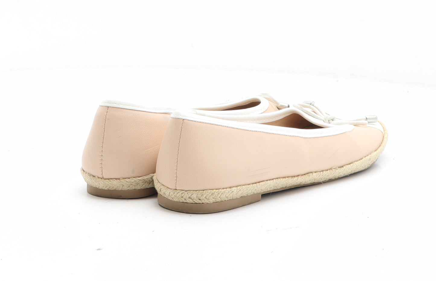 Dorothy Perkins Womens Beige Colourblock Synthetic Ballet Flat UK