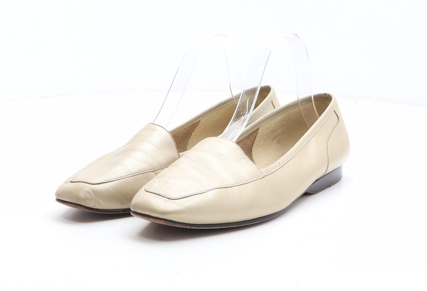 Enzo Angiolini Womens Beige Leather Slip On Casual UK