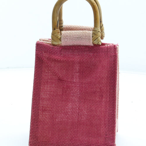 Preworn Womens Pink Polyester Top Handle Bag Size Small