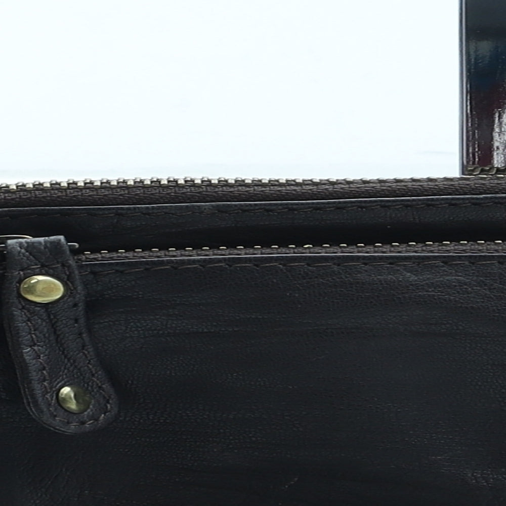 Topshop Womens Brown Leather Bow Tie Wallet Size S