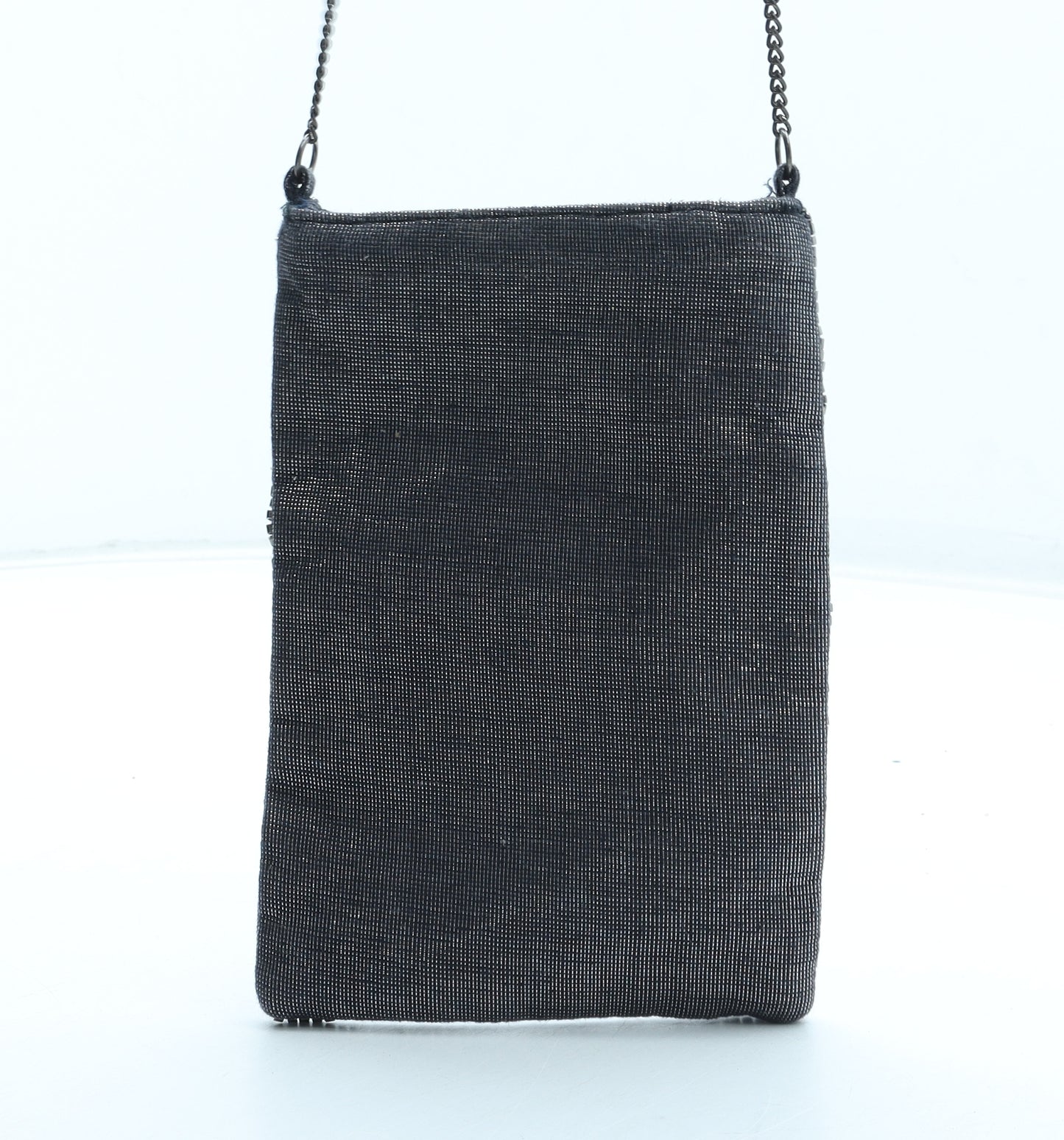 Accessorize Womens Blue Polyester Shoulder Bag Size Small