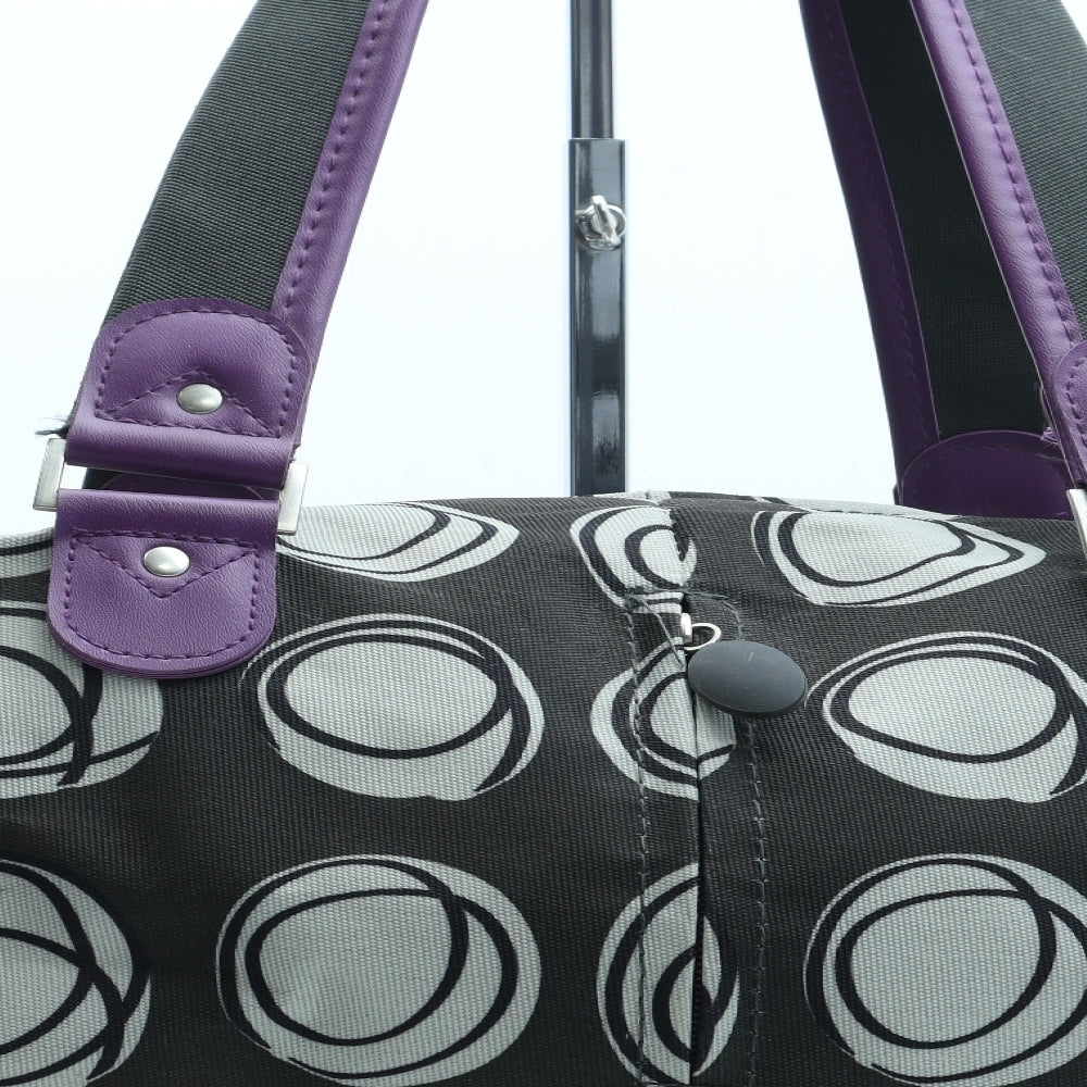 Preworn Womens Multicoloured Geometric Polyester Duffle Size Large