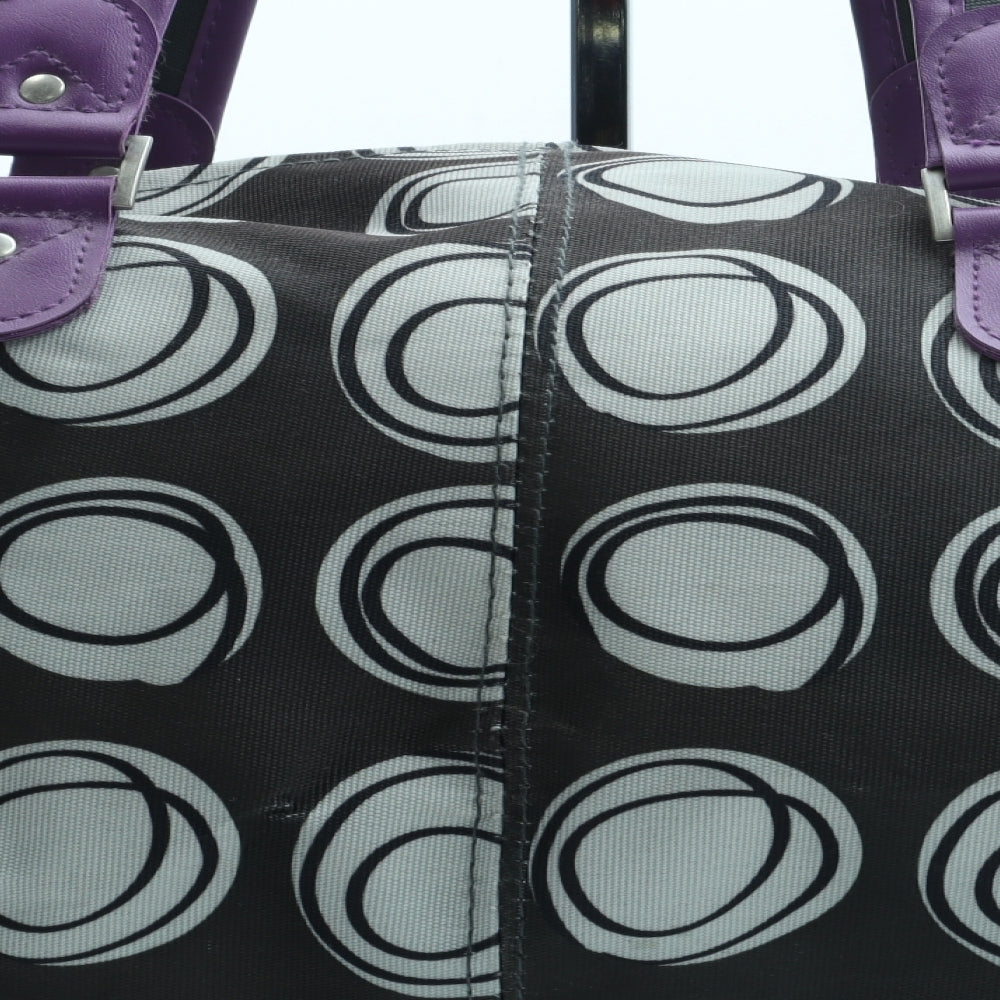 Preworn Womens Multicoloured Geometric Polyester Duffle Size Large