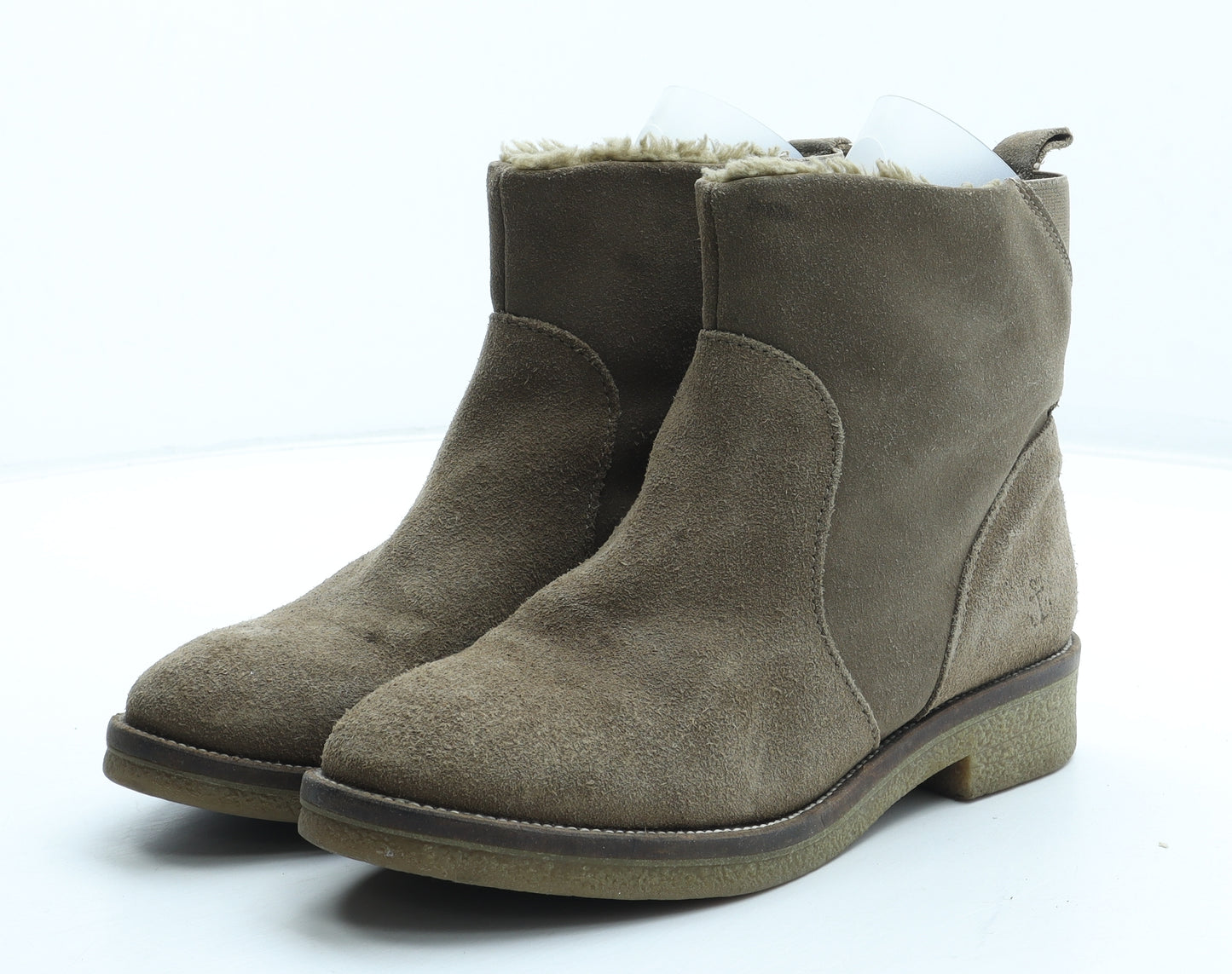 Preworn Mens Brown Leather Bootie Boot UK 6 39