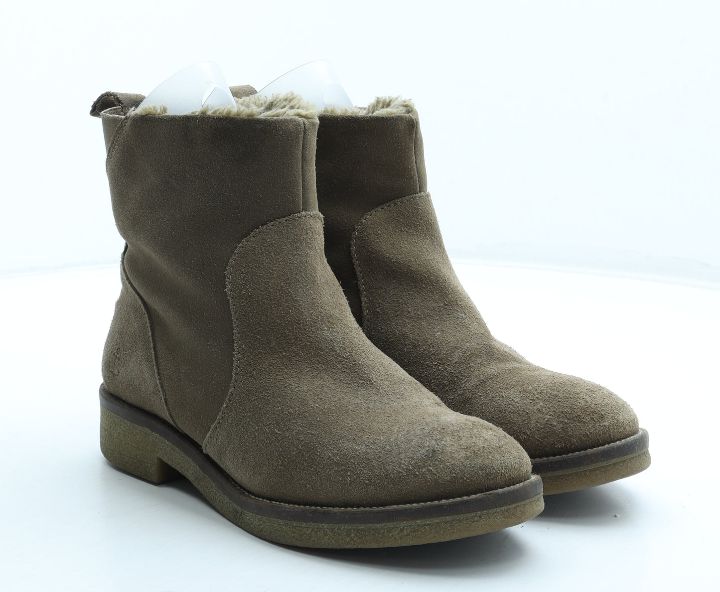 Preworn Mens Brown Leather Bootie Boot UK 6 39
