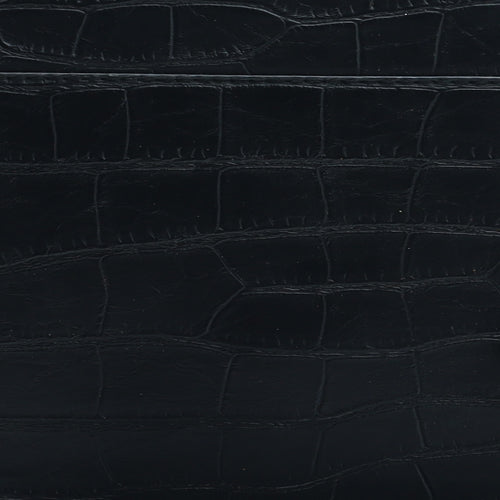 Atmosphere Womens Black Polyurethane Clutch Size Small - Croc Texture
