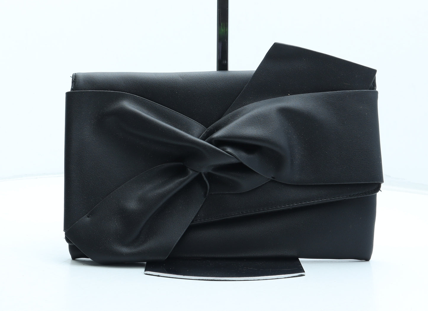 Primark Womens Black Polyurethane Clutch Size Medium
