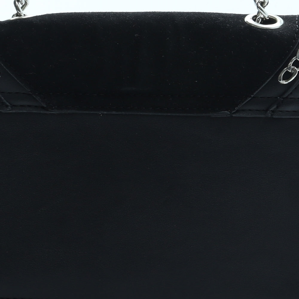 Primark Womens Black Geometric Polyurethane Shoulder Bag Size Small