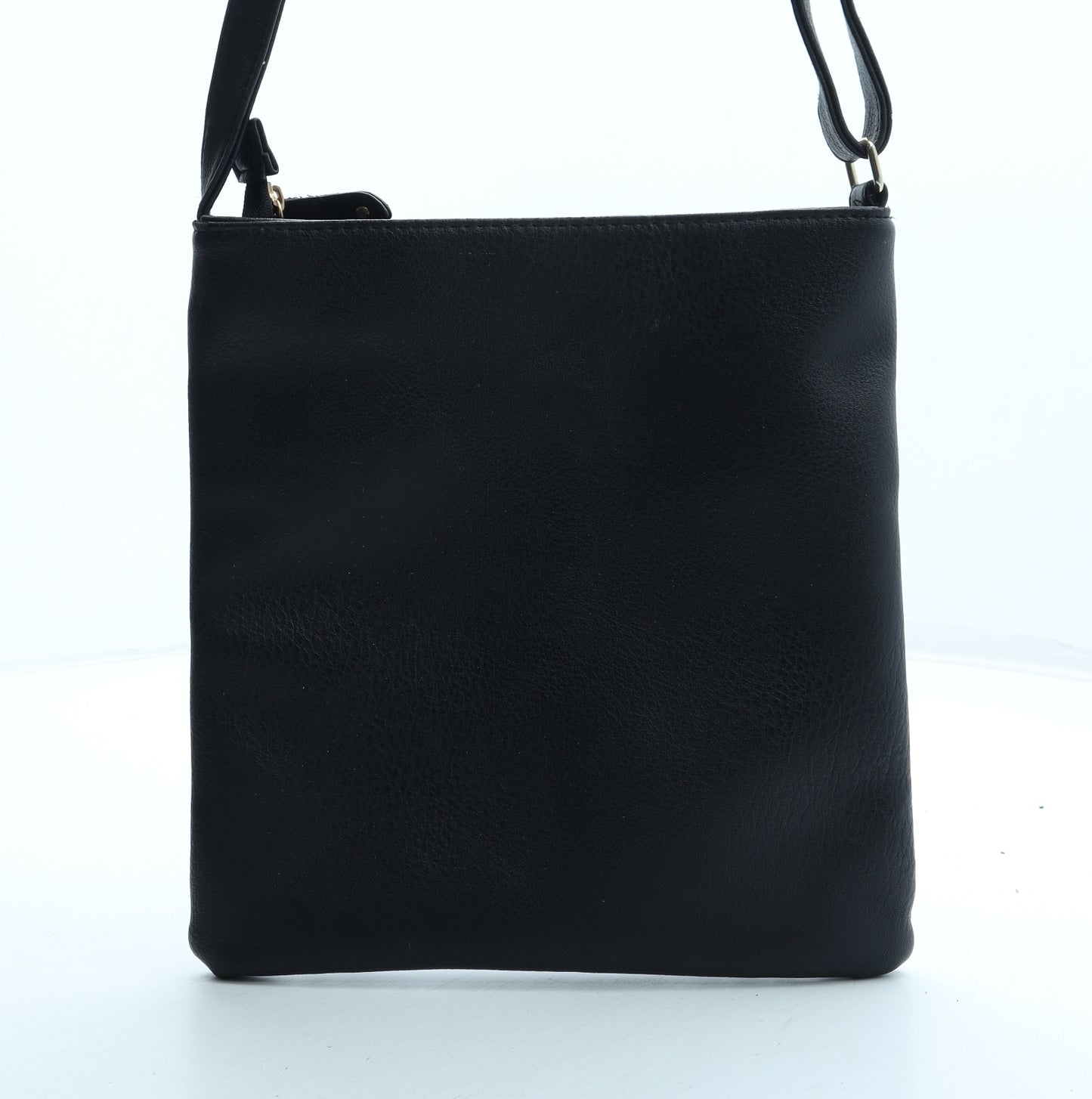 Atmosphere Womens Black Polyurethane Crossbody Size Small