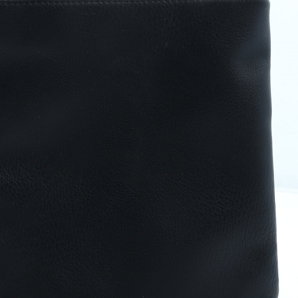 Atmosphere Womens Black Polyurethane Crossbody Size Small