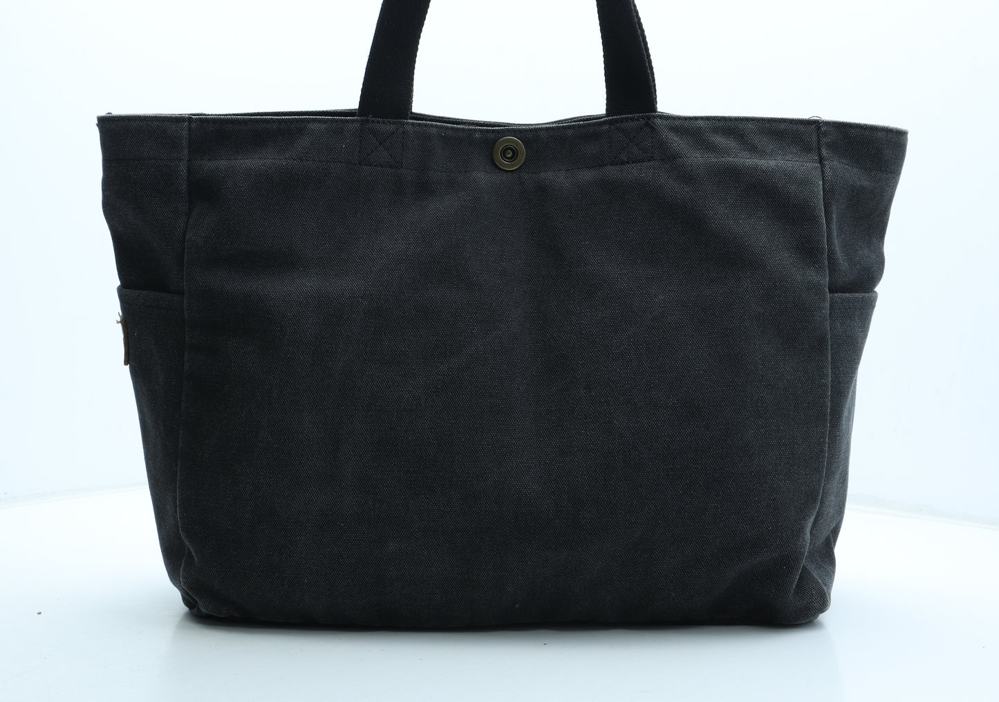 SMRITI Womens Black Solid Polyester Top Handle Bag Size Large