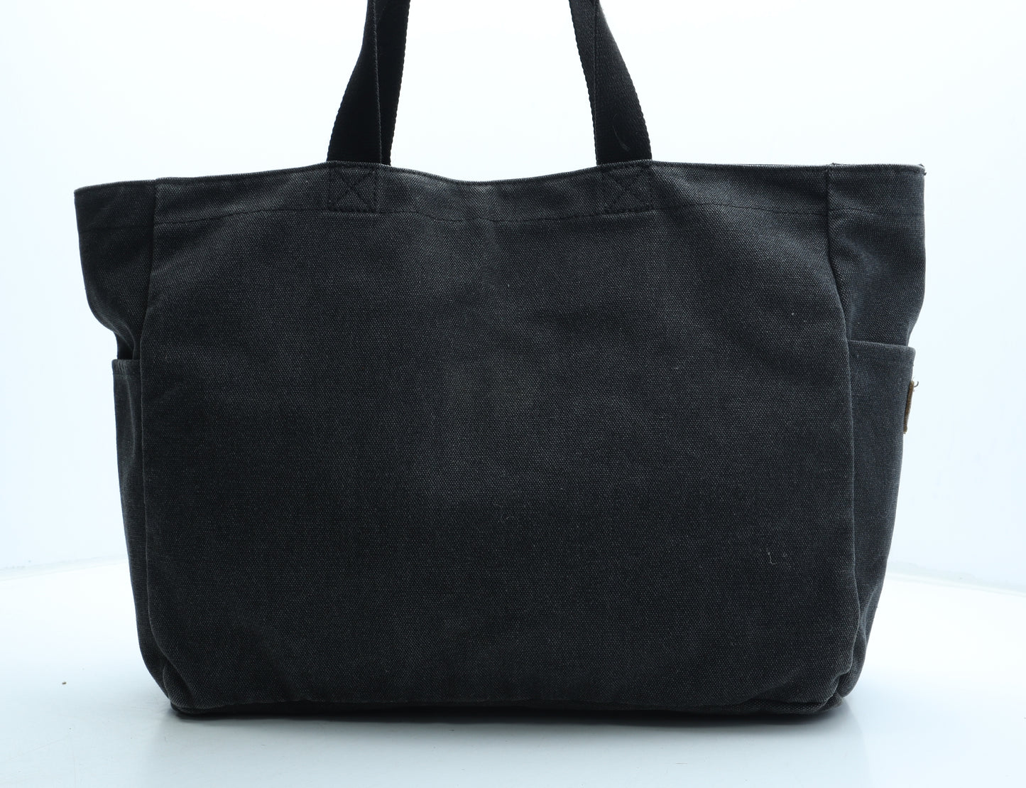 SMRITI Womens Black Solid Polyester Top Handle Bag Size Large