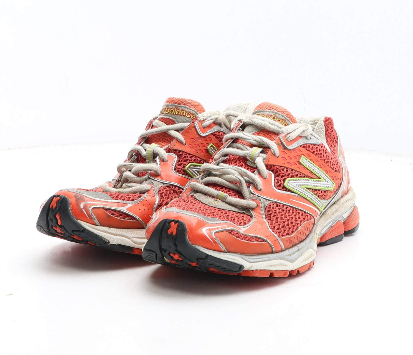 New Balance Mens Orange Synthetic Trainer UK 7