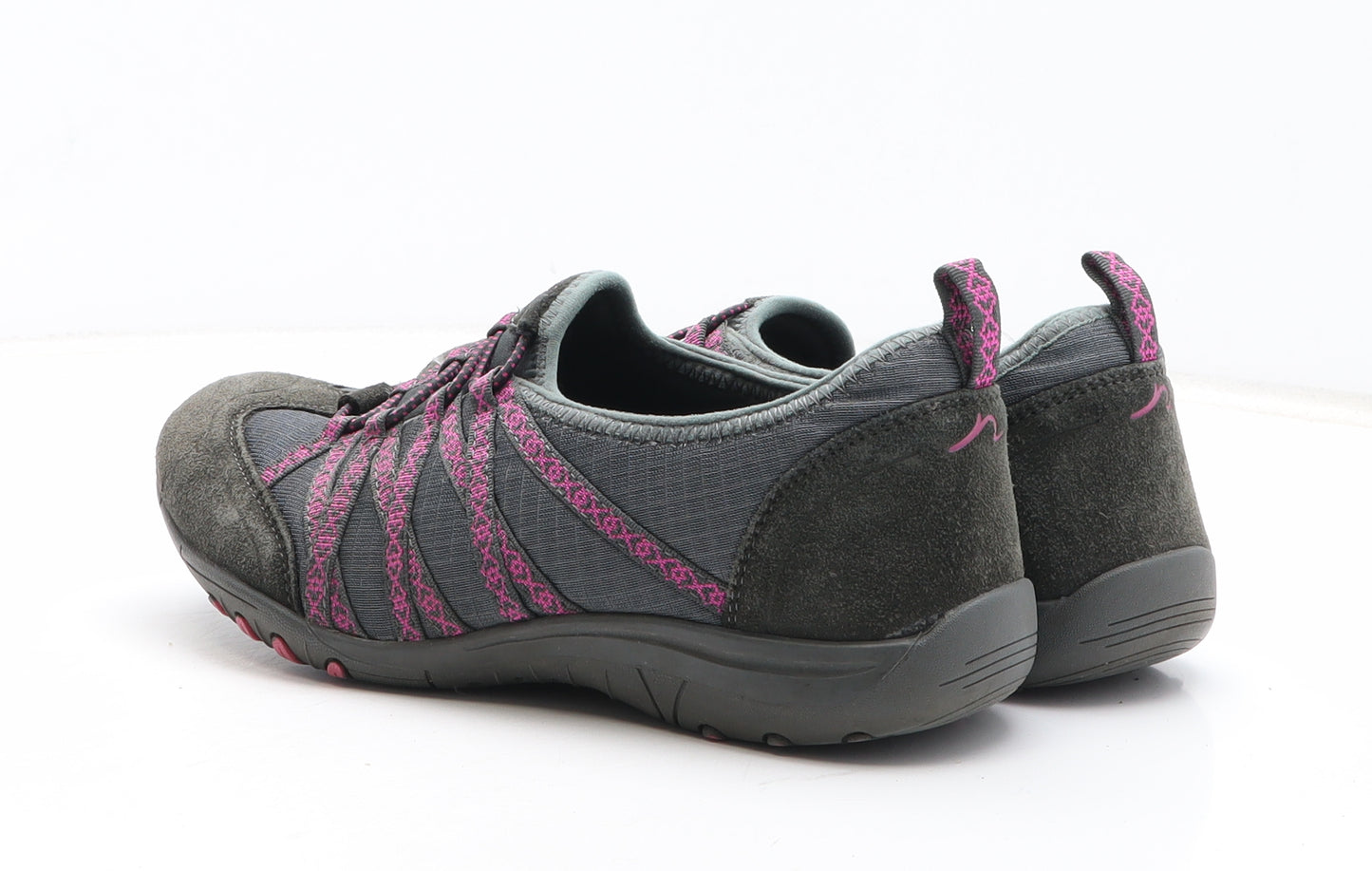 Kangol Womens Grey Striped Synthetic Trainer UK