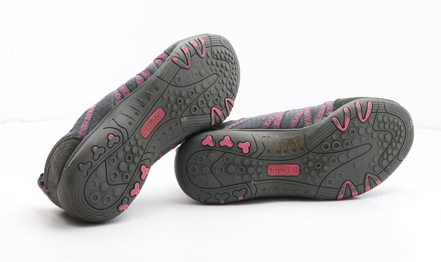 Kangol Womens Grey Striped Synthetic Trainer UK