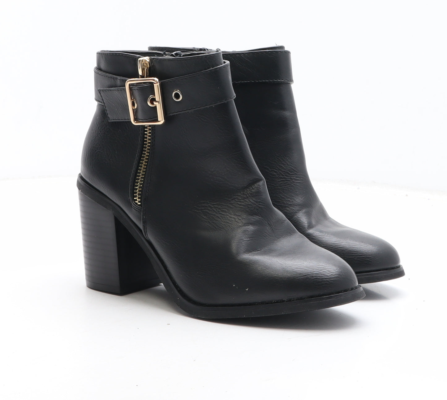 Miss KG Womens Black Synthetic Bootie Boot UK