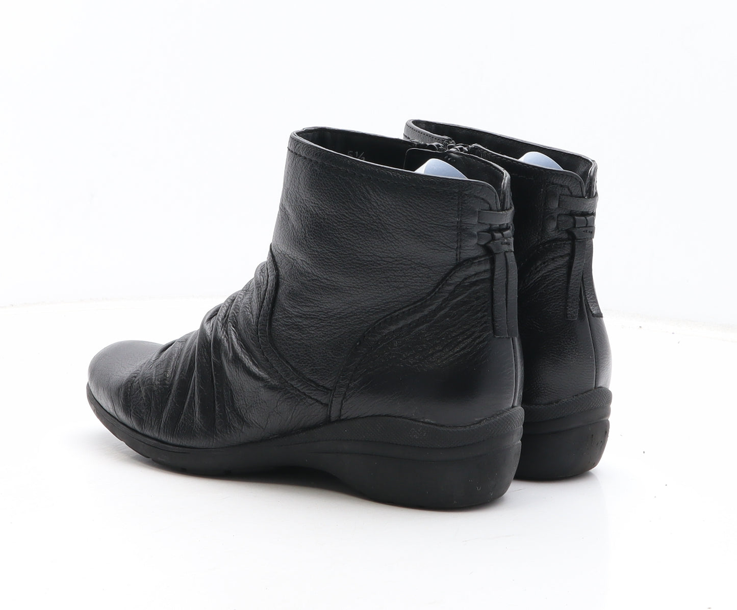 Marks and Spencer Womens Black Leather Bootie Boot UK