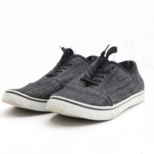PEP&CO Womens Grey Fabric Trainer Casual UK