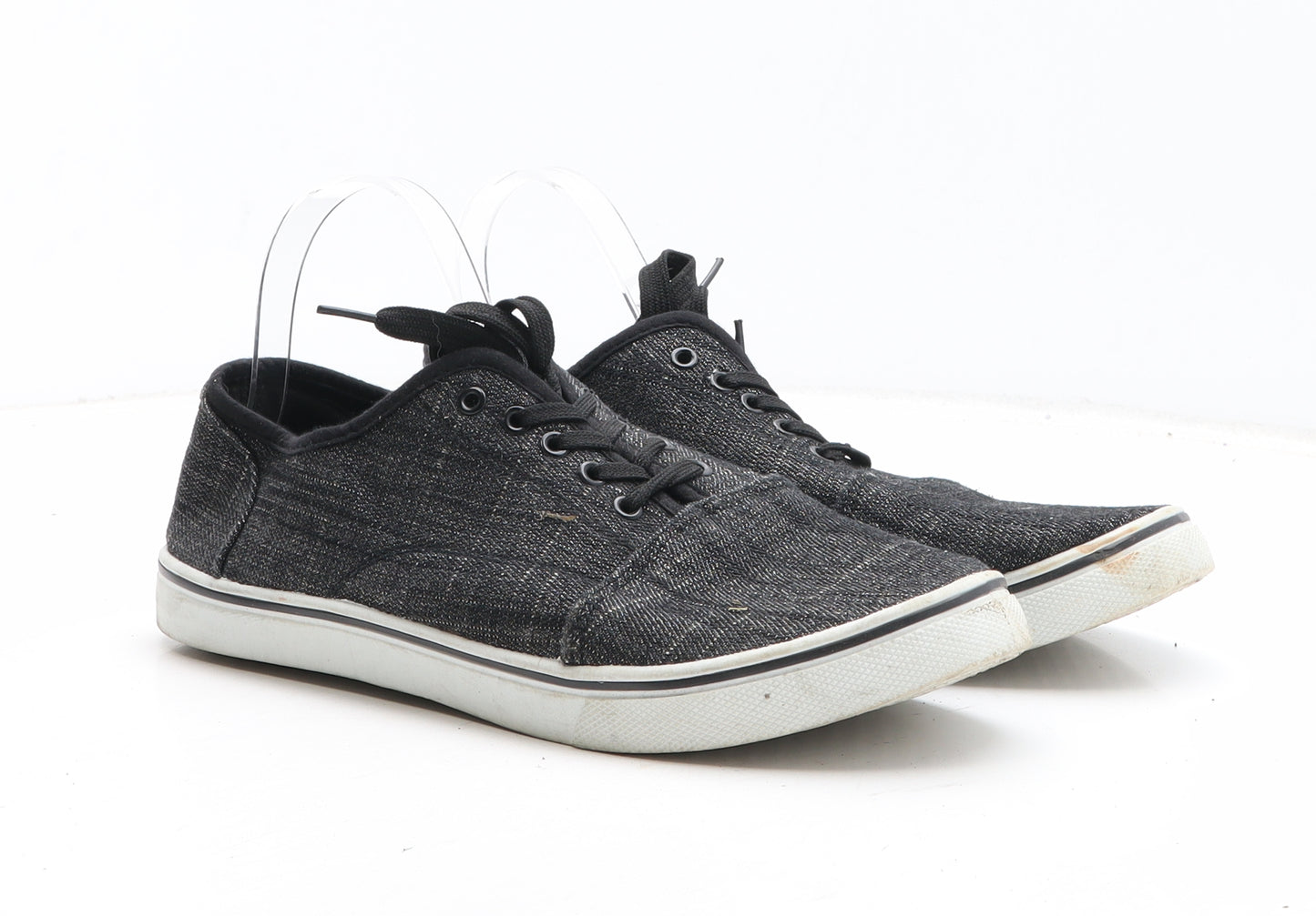 PEP&CO Womens Grey Fabric Trainer Casual UK