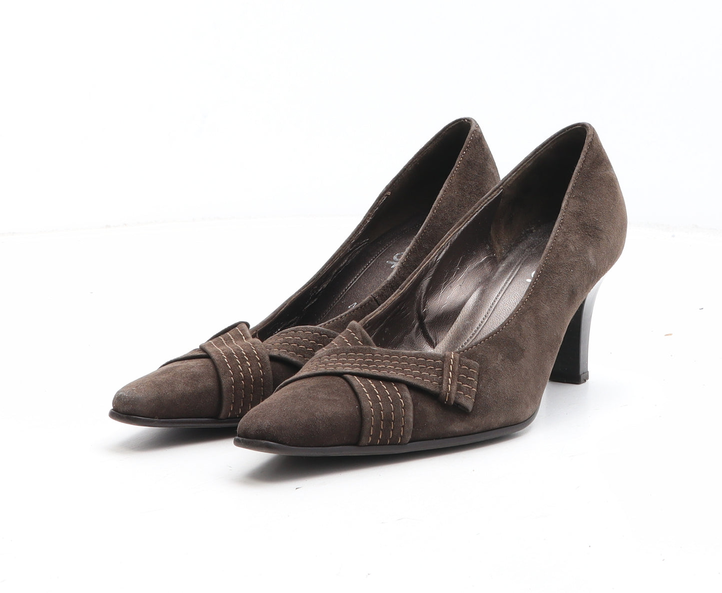 Gabor Womens Brown Leather Court Heel UK